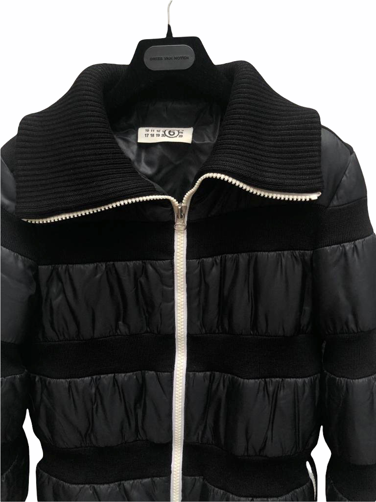 FW 2006 Black Stripped Puffer Jacket Size 42