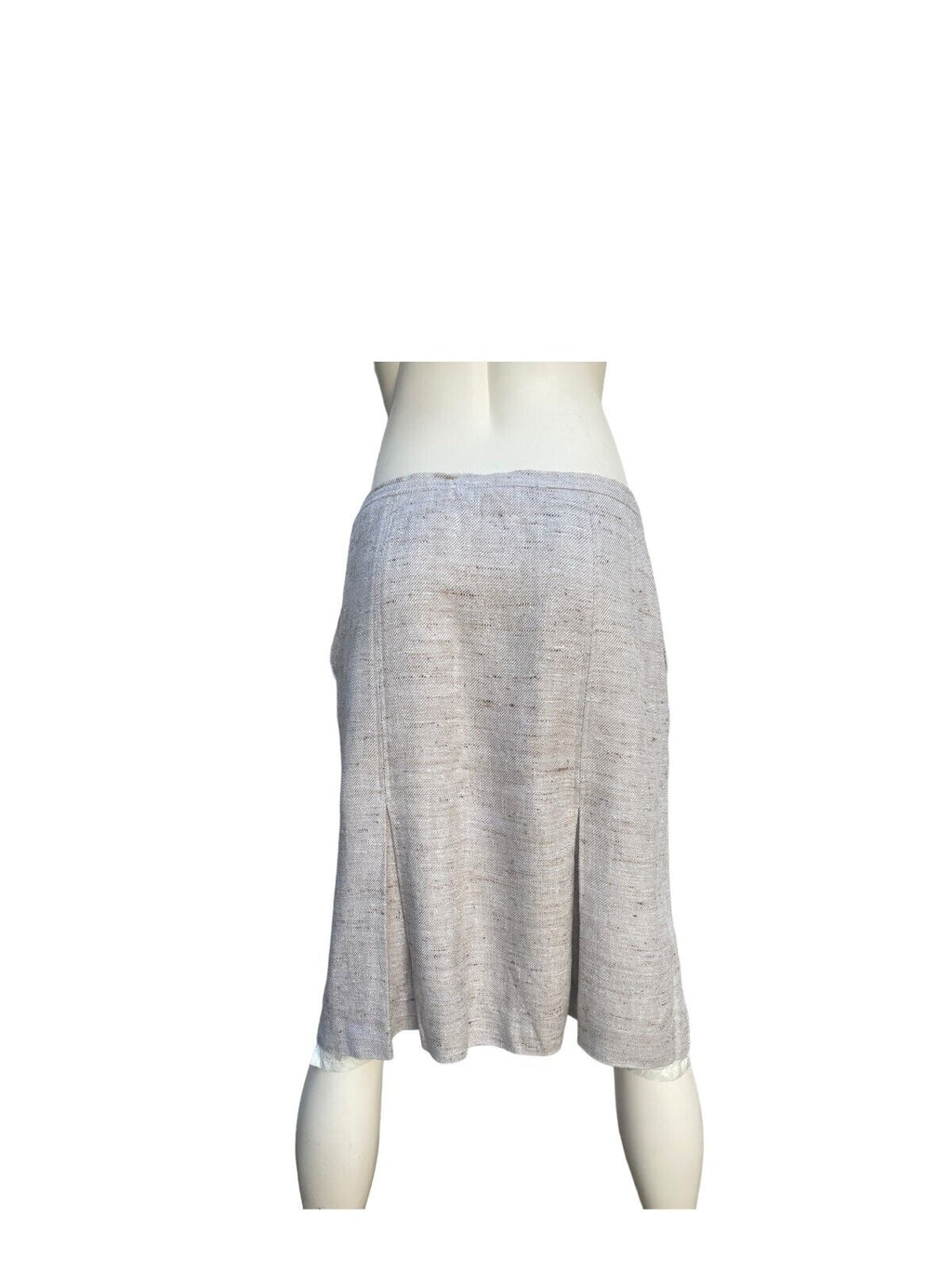 Vintage Beige Midi Skirt