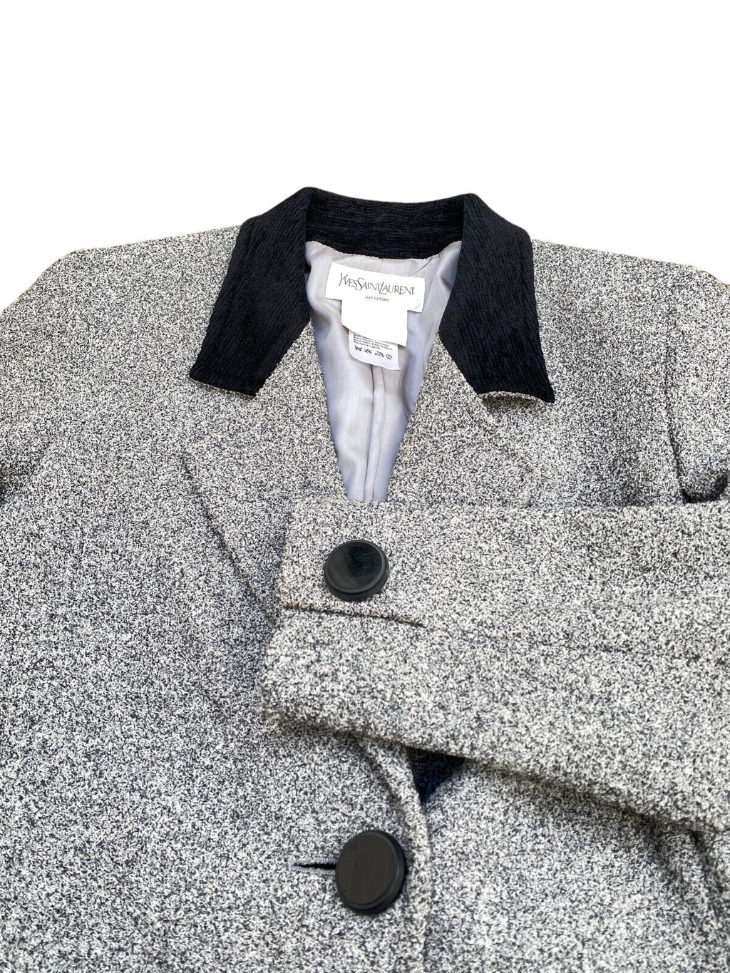 Hiver 1994 Grey Wool Blazer Jacket Size 38 M