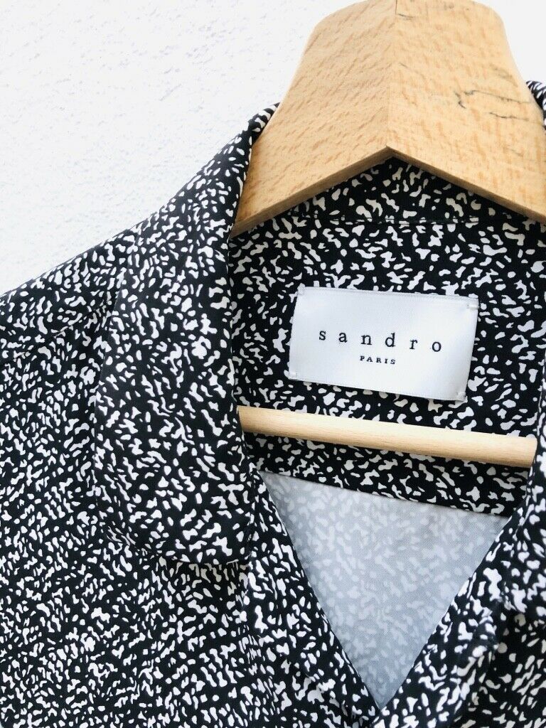 Sandro Black / White Shirt Size XS