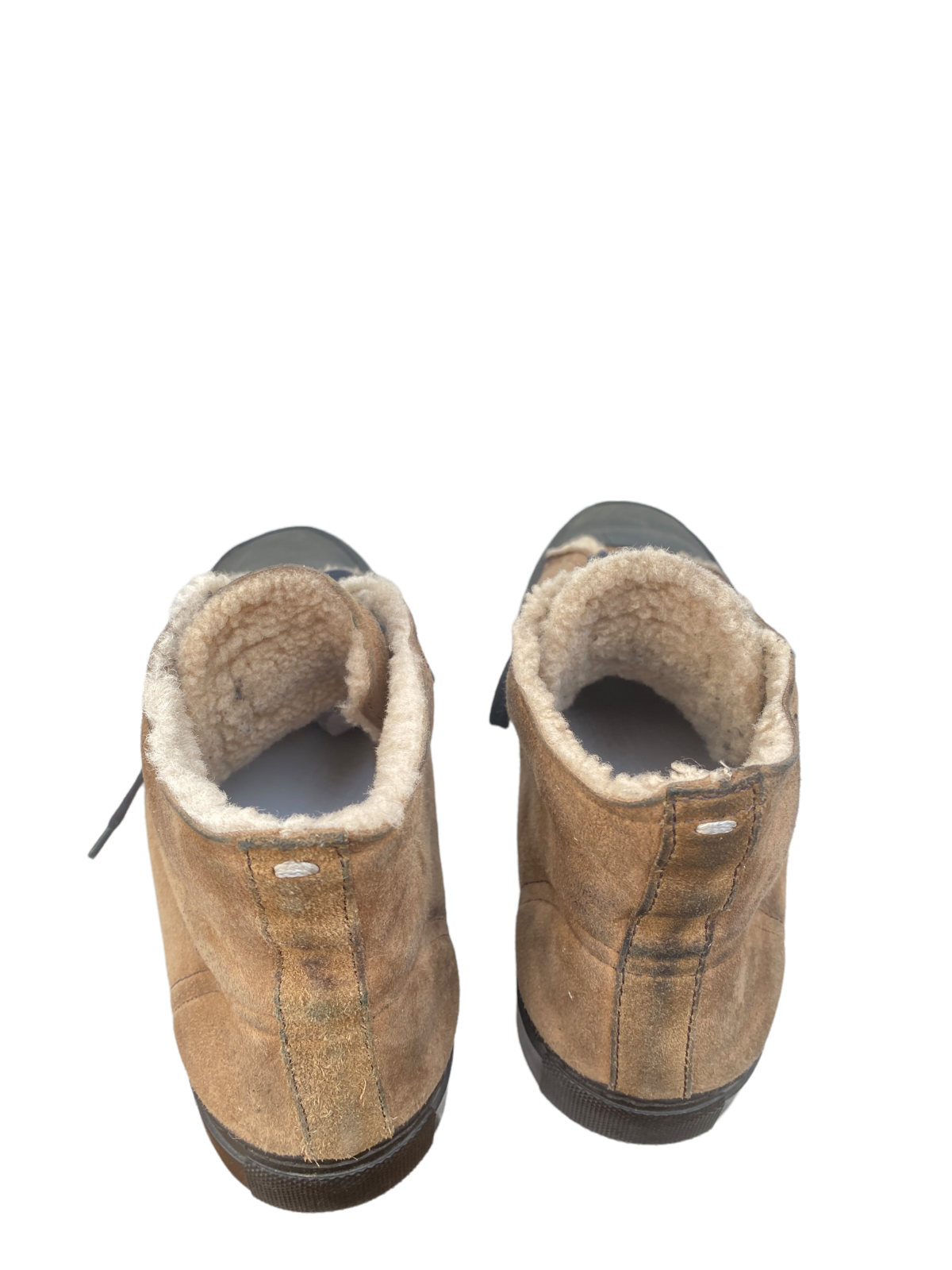 Brown Shearling Converse Sneakers
