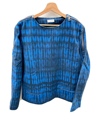 Dries Van Noten Tie Dye Shoulder Zips Sweater Size S