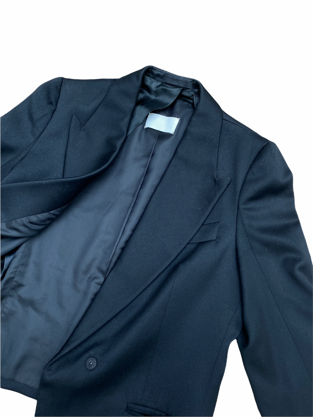 F/W 2002 Black Wool Tuxedo Blazer Jacket