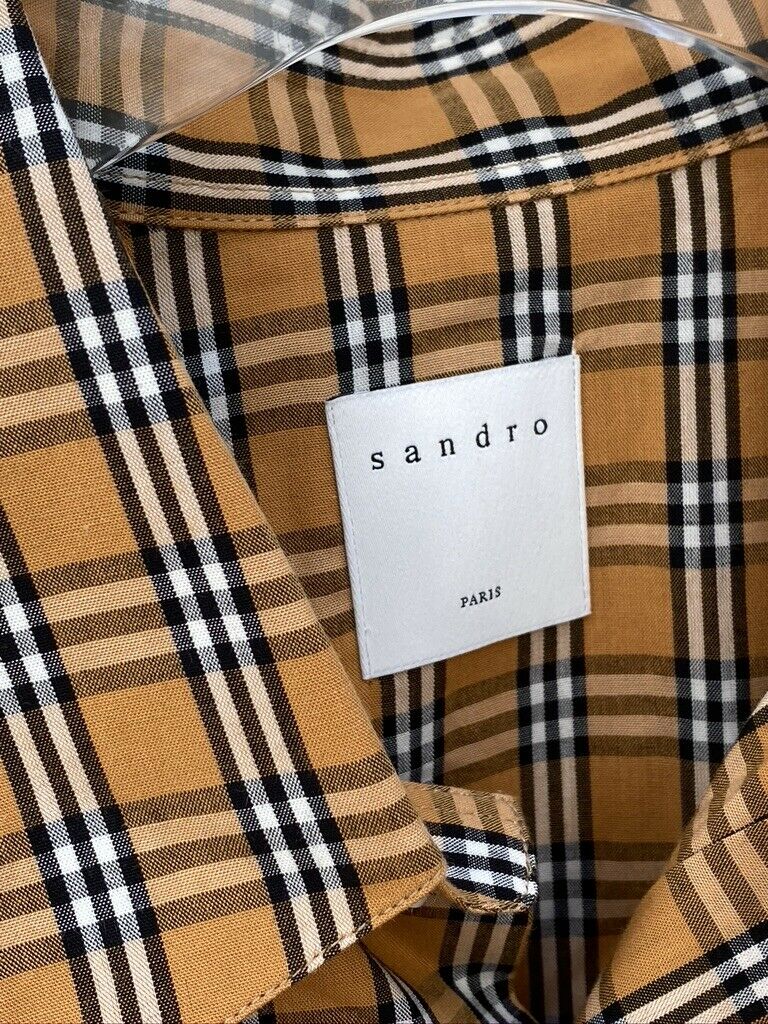 Sandro Checkered Tartan Shirt Size XL