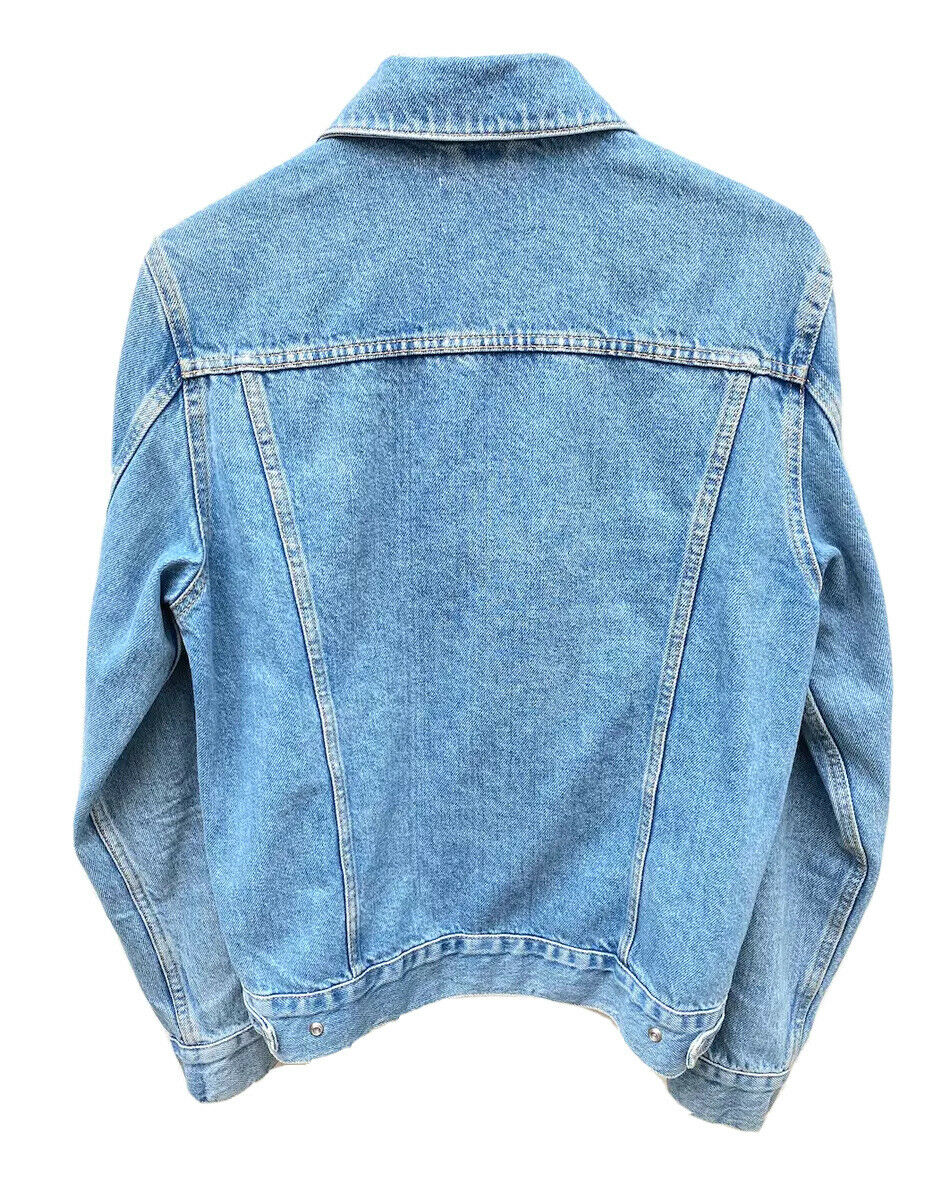 Sandro Lightwash Blue Denim Jacket Size M