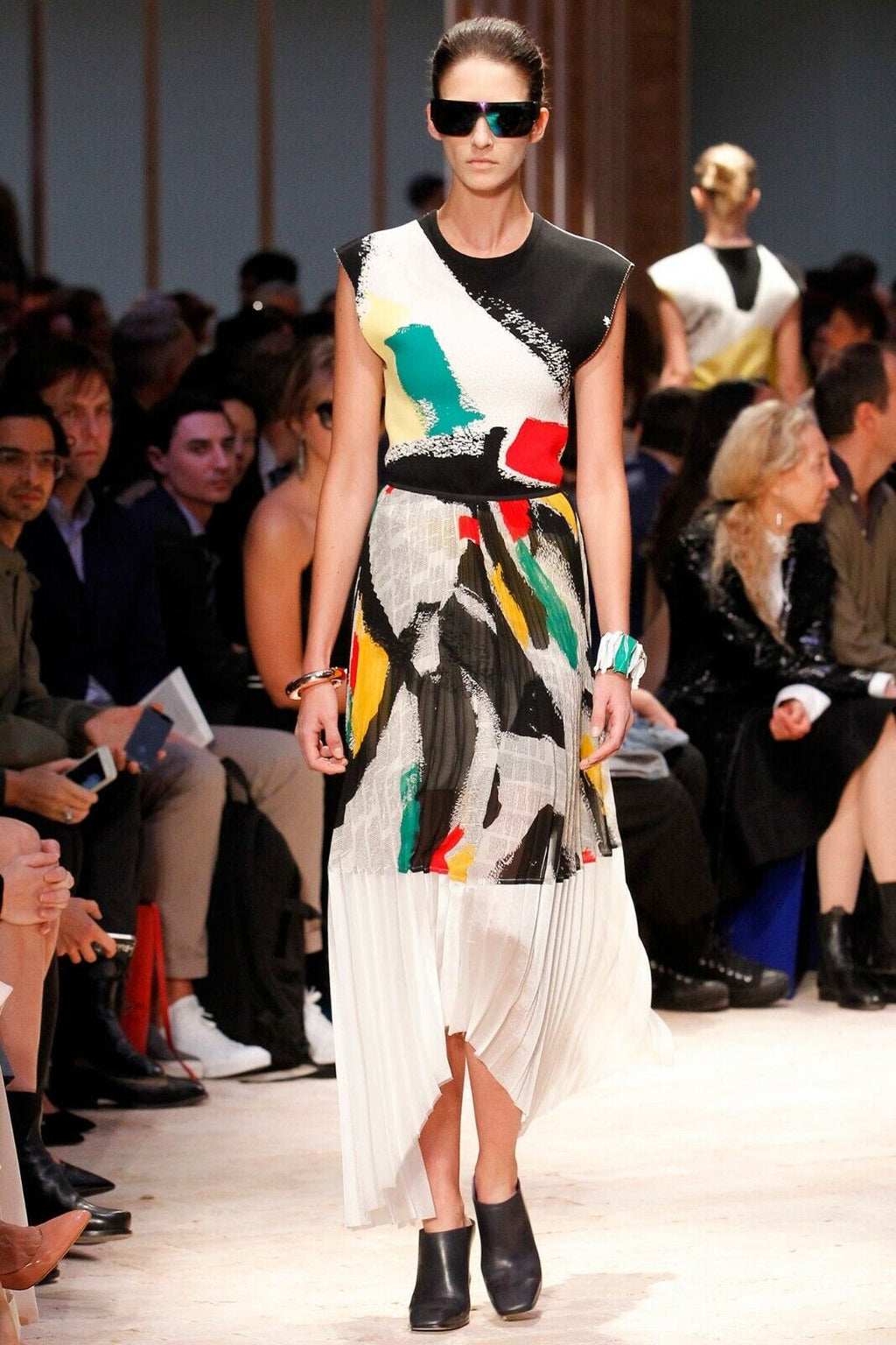 S/S 2014 Runway Dress Colorful Graphic Dress