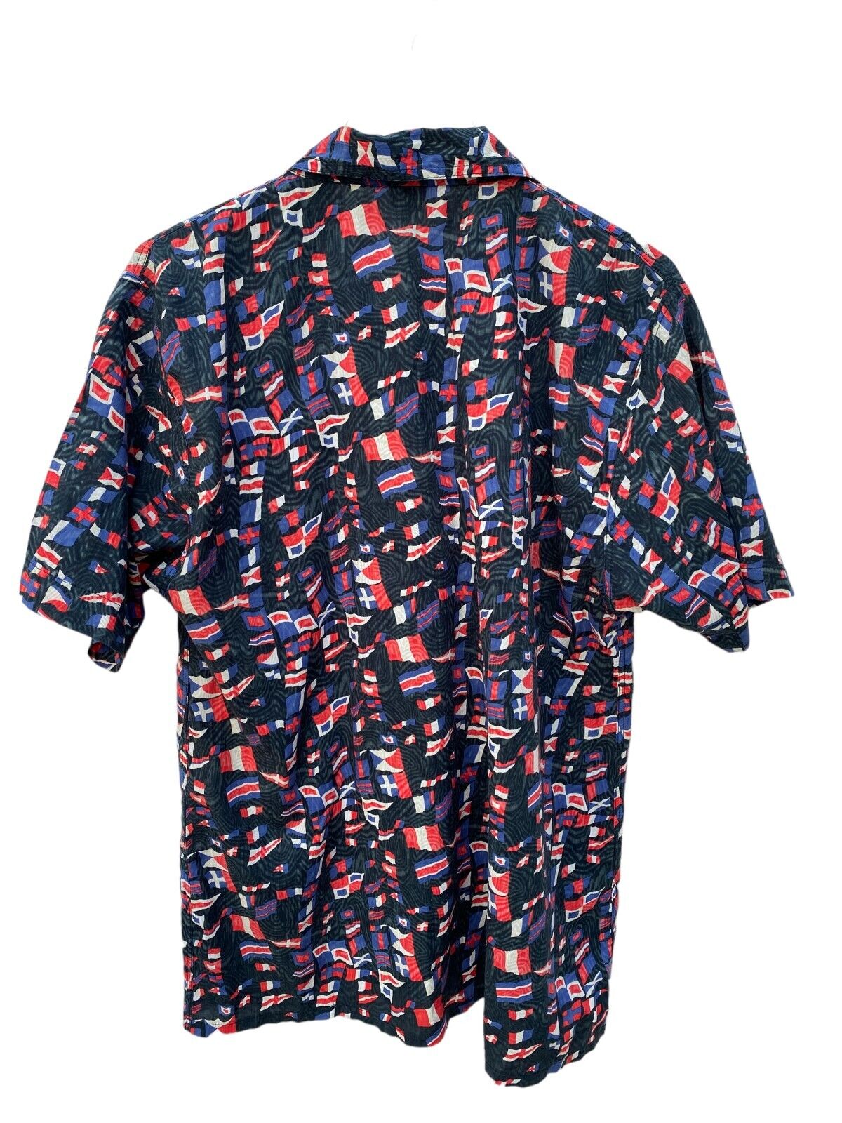 Vintage Flags Summer Shirt  Size Women 46 / fits Men M