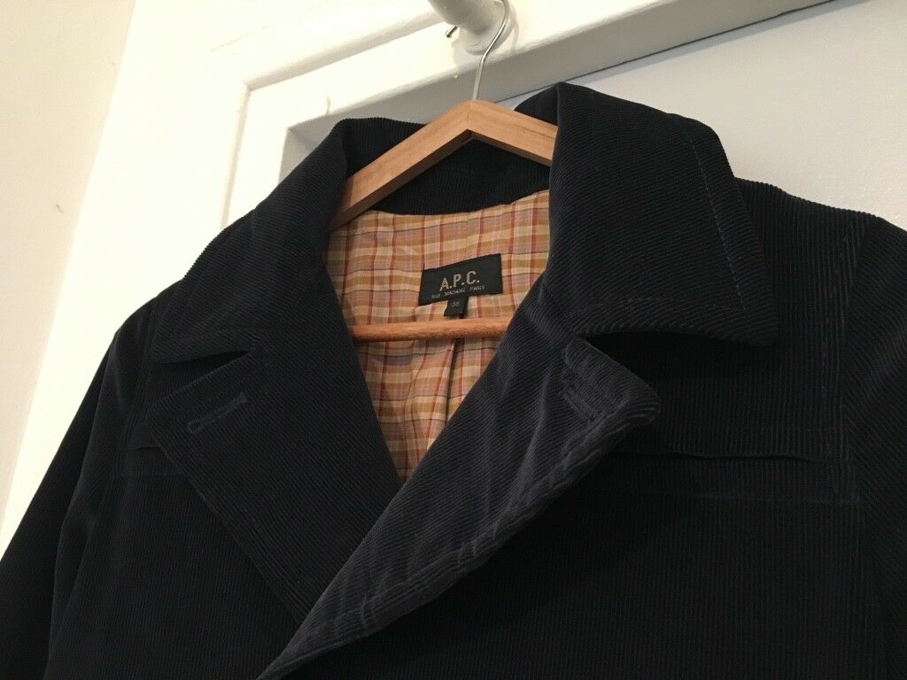 A.P.C. NAVY VELVET - CORDUROY JACKET Size S