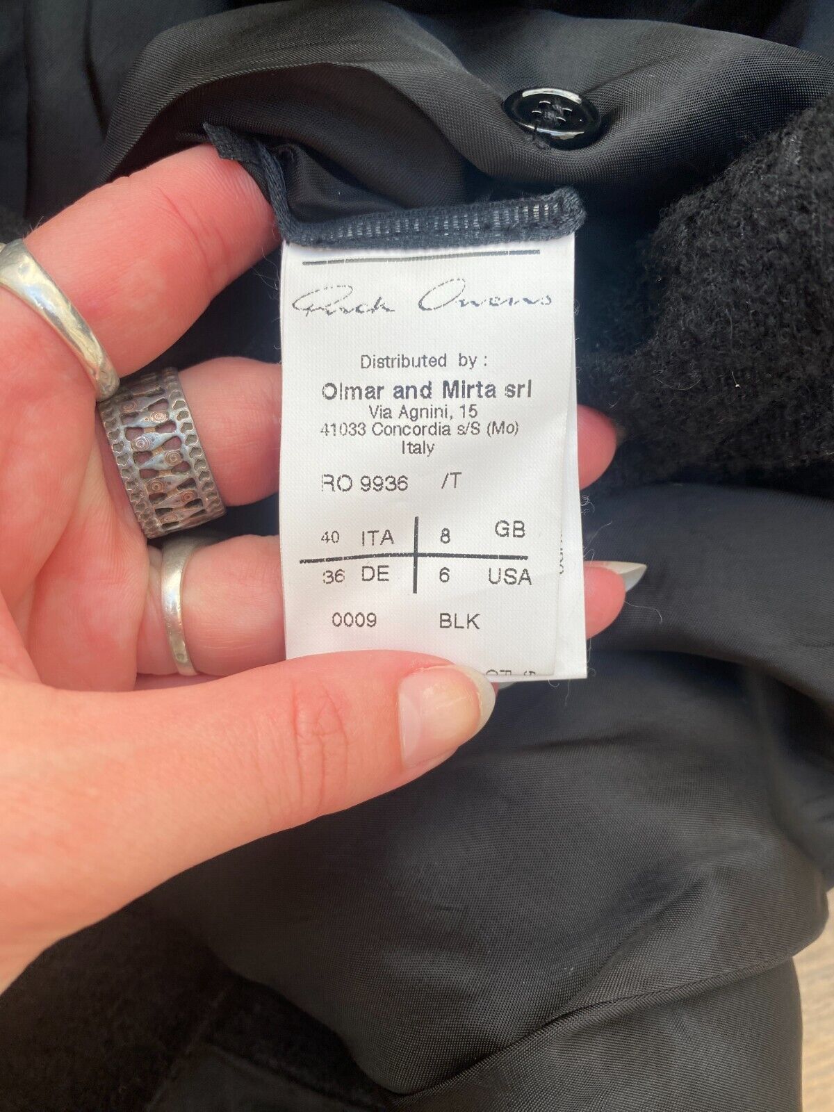Black Cashmere Silk Coat