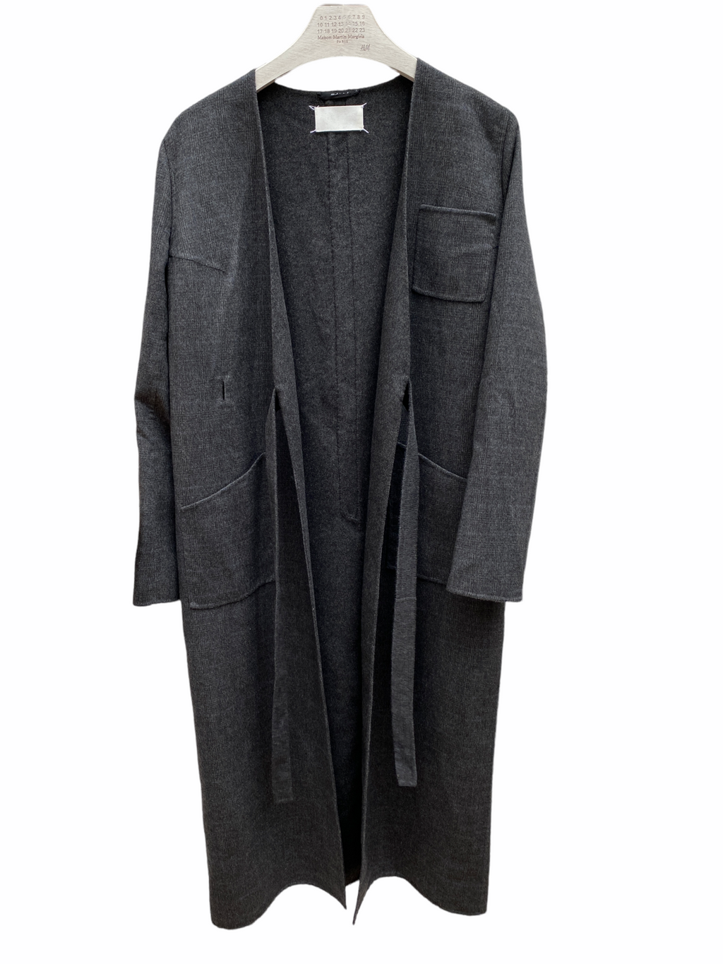 SS 2015 Grey Checkered Cashmere Lab Coat