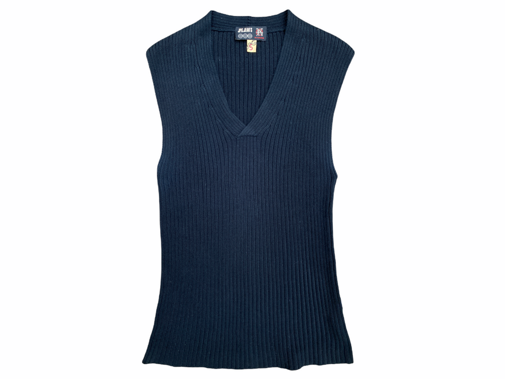 Knit Knitted Ribbed Vest