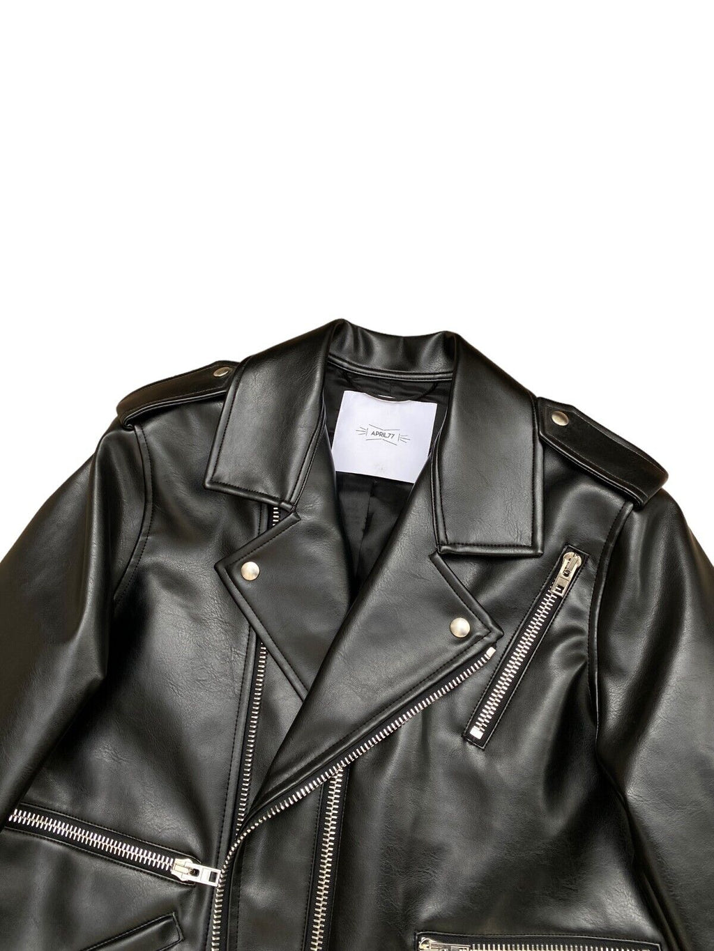 Vegan leather Biker Jacket Floyd Shadow Size M