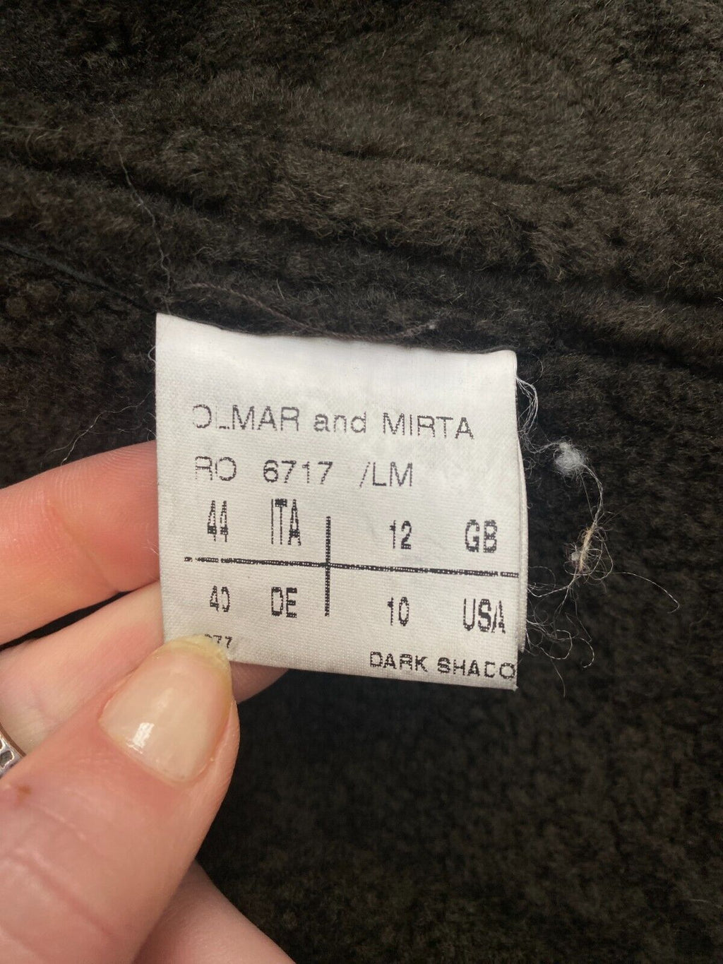 Blistered Black Shearling Jacket