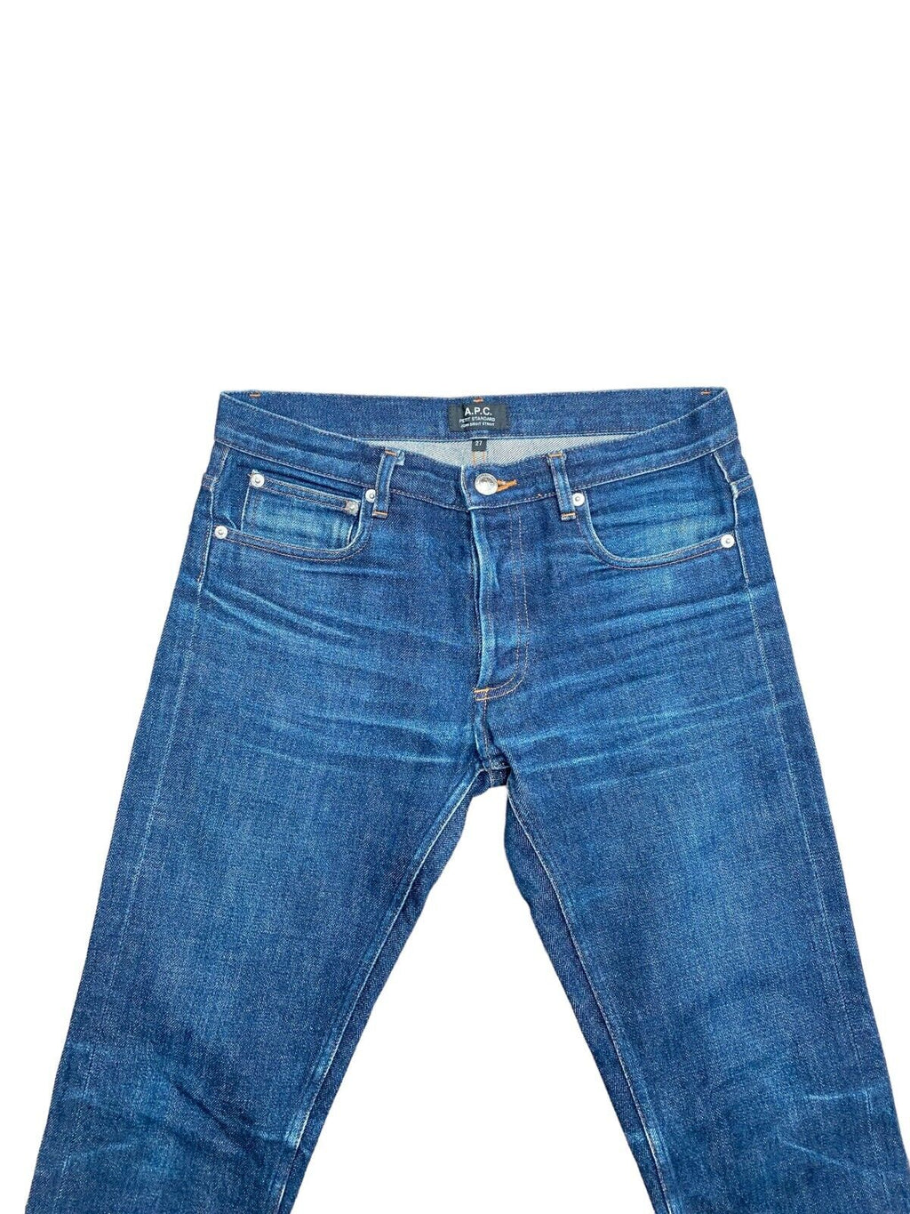 Raw Denim Jeans Raw Hems Petit Standard