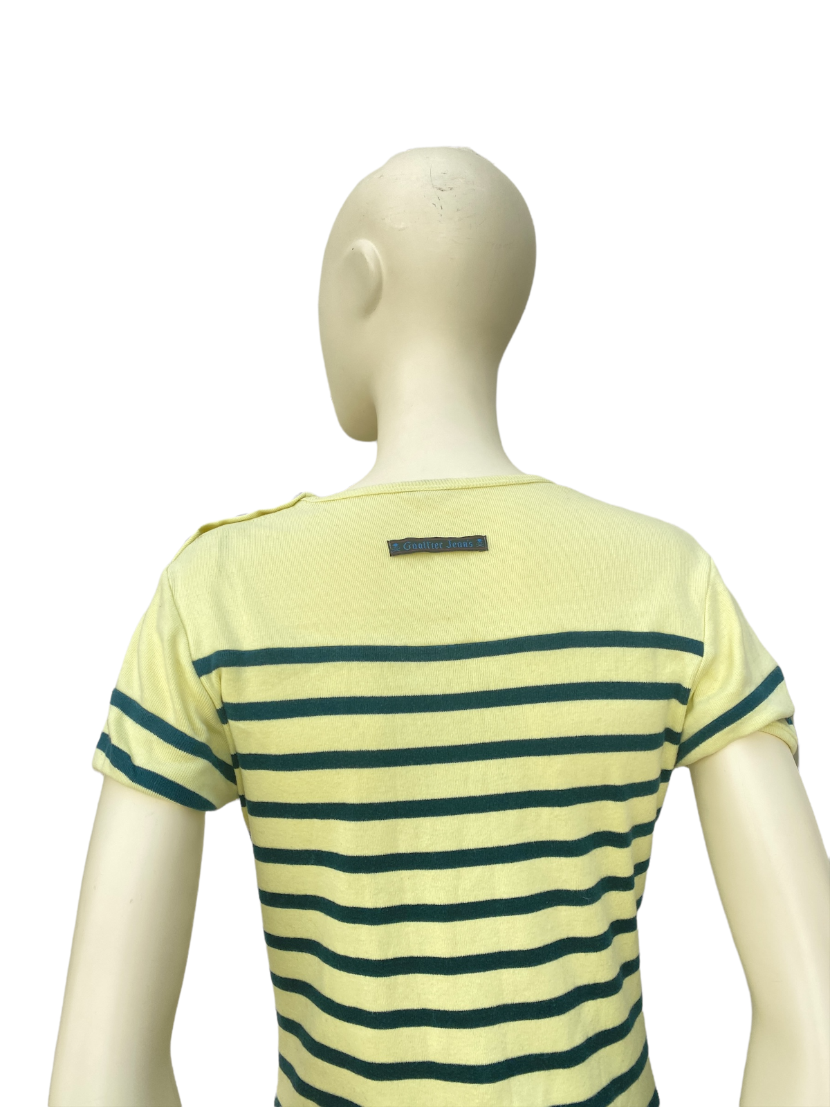 Vintage Long Yellow Striped Dress