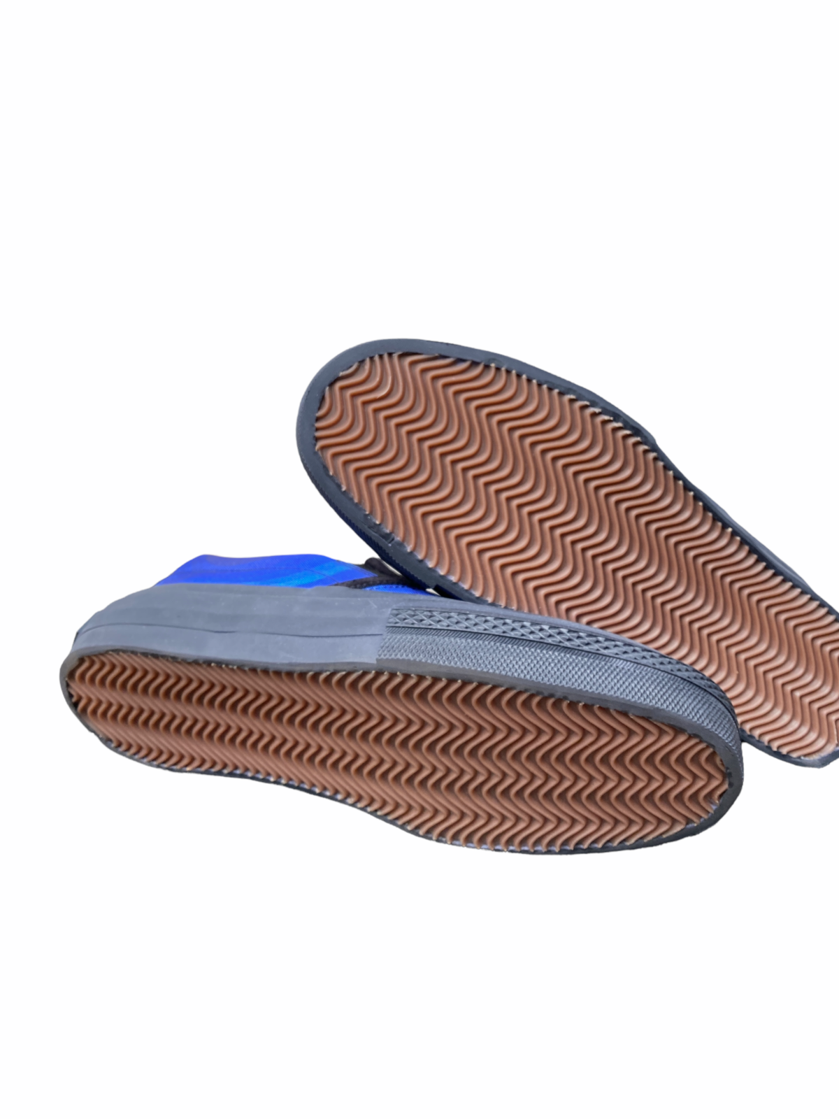 Iconic Waves patterns Blue Slip Ons