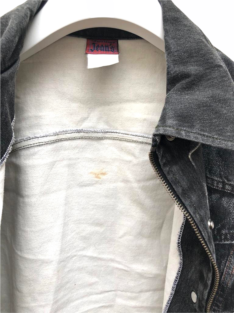 Vintage Grey Black Trompe l’œil jacket