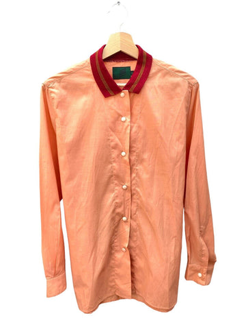 Vintage Corail Orange Back straps shirt  Size 42  M