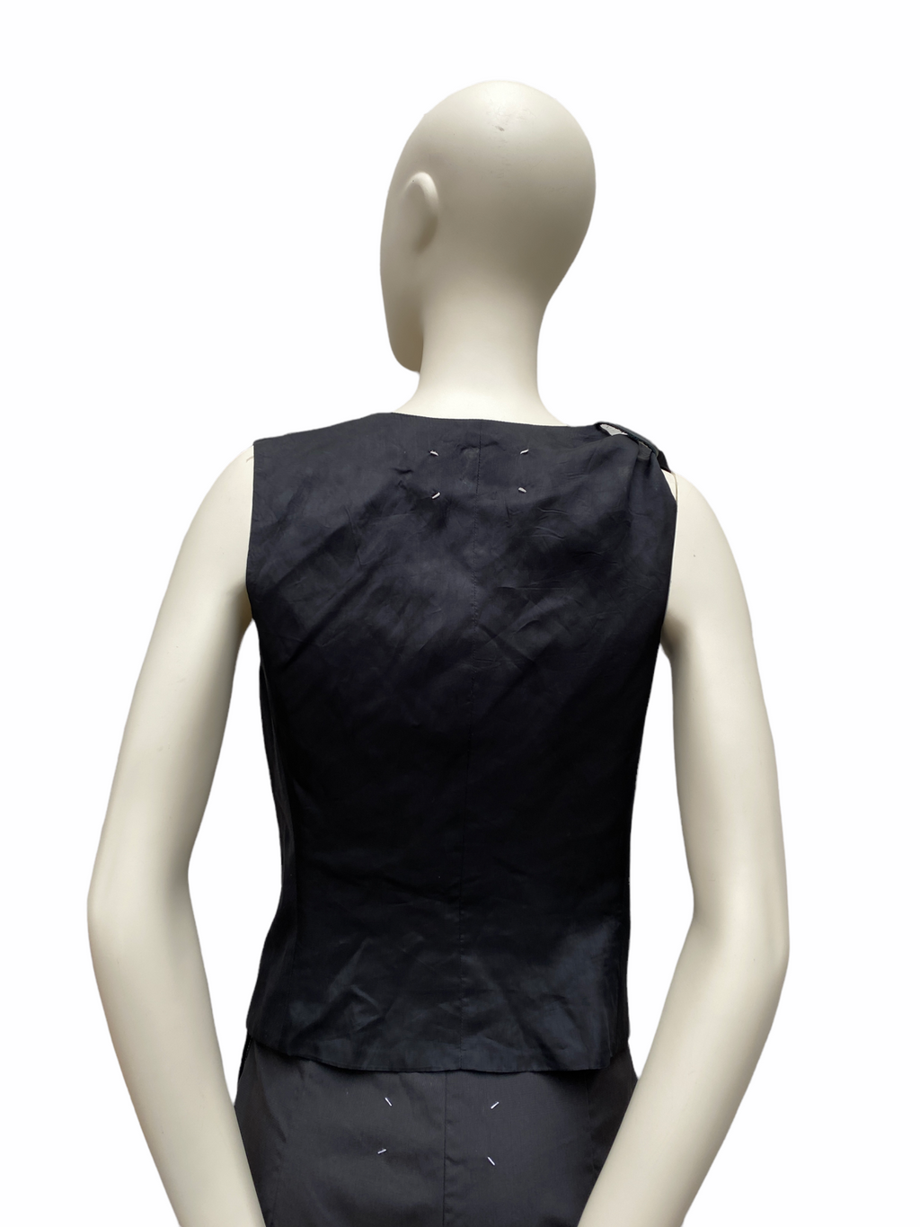 SS 2008 Black Waistcoat Vest Size