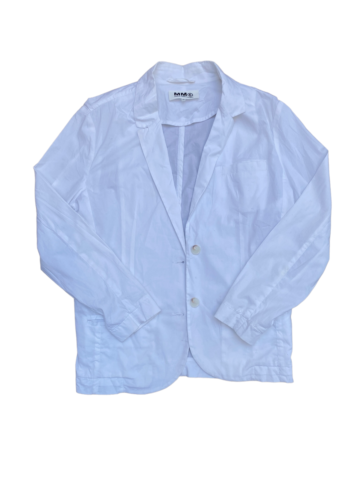 MM6 White Blazer Jacket
