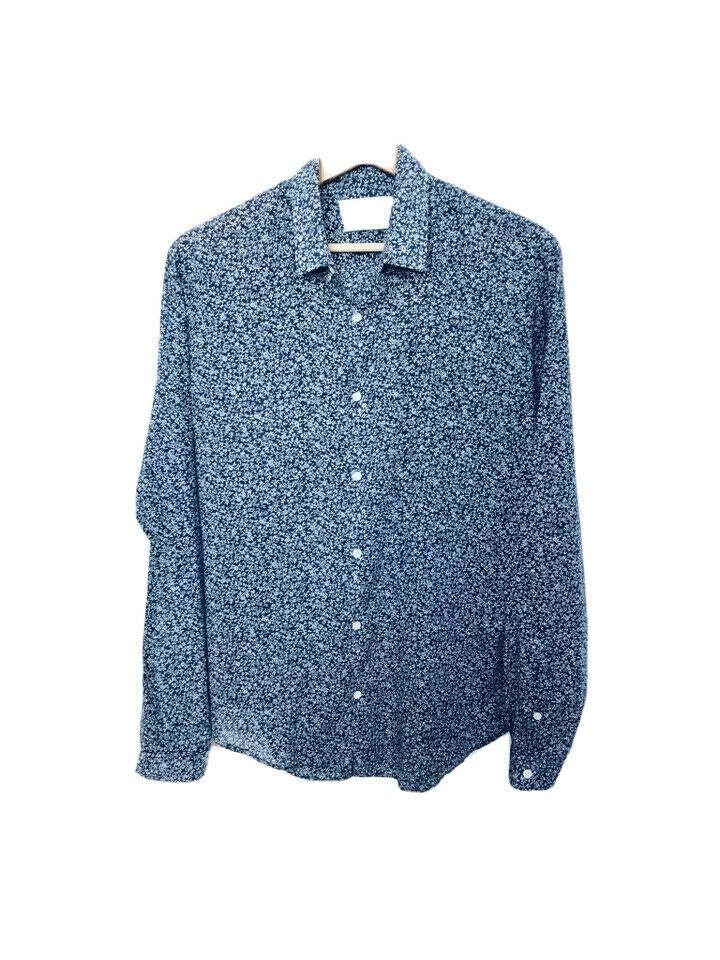Sandro Blue Floral Shirt Size S