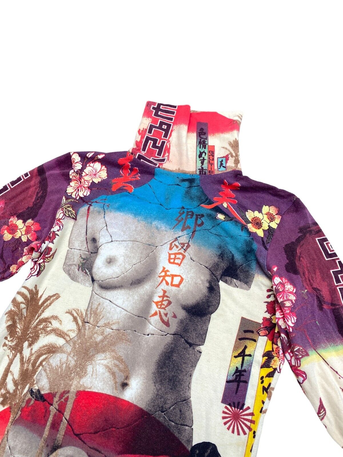 RARE 1999 Venus De Milo Japan Mesh Longsleeves Top 40 S to M