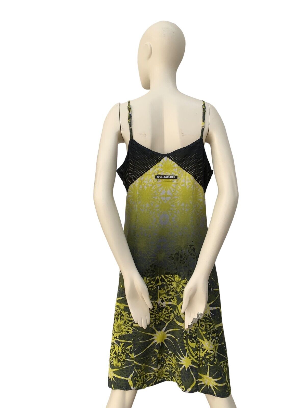 Vintage Yellow Mesh Dress