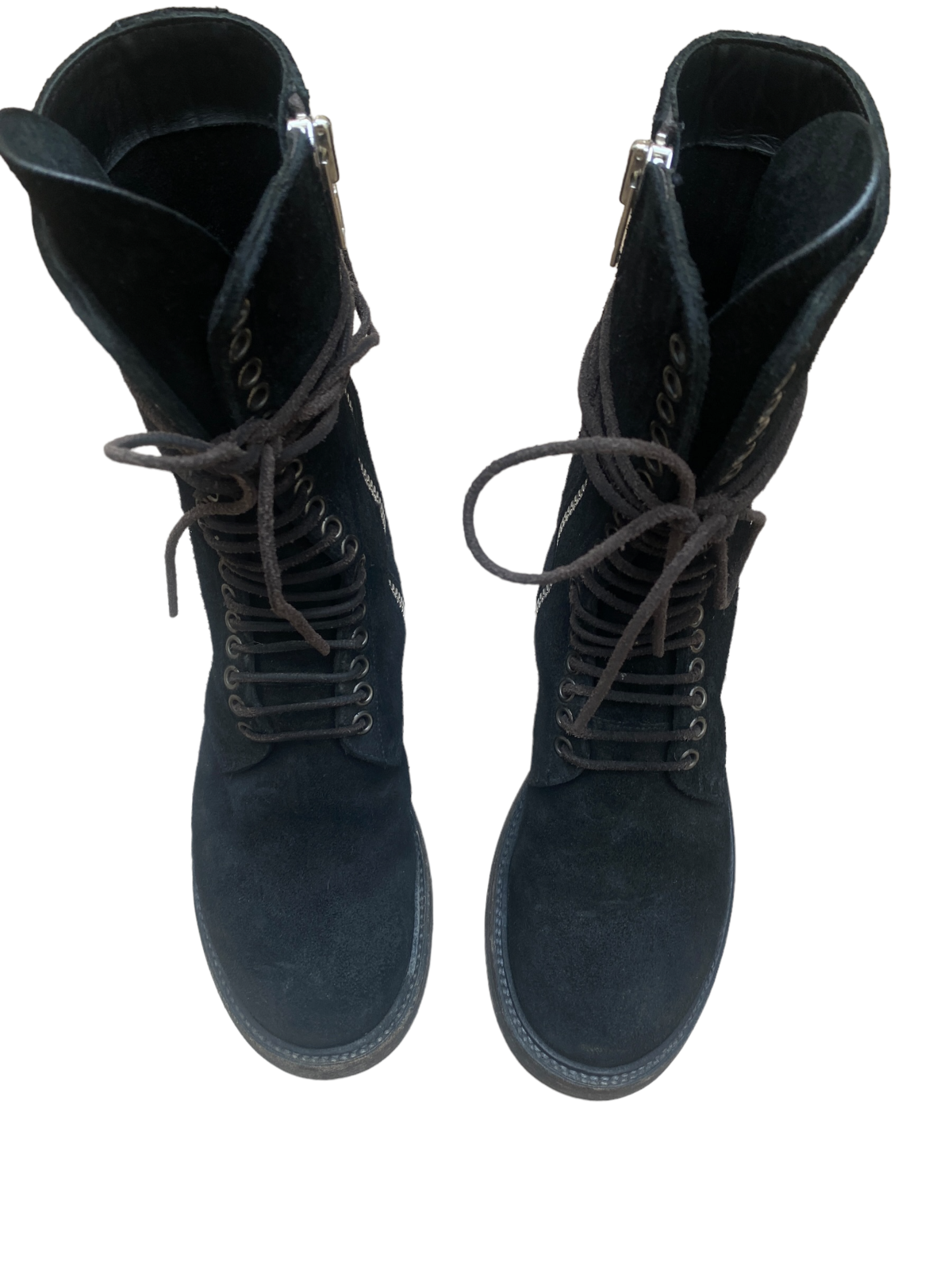 Black Suede Leather Boots