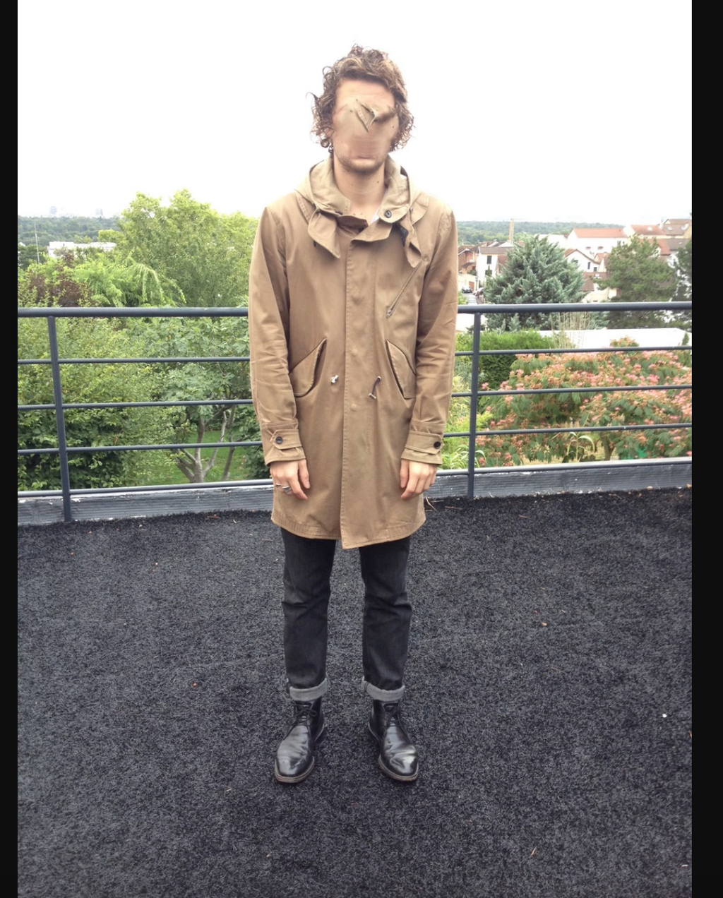 Sandro Perfect Beige Parka  Size XS