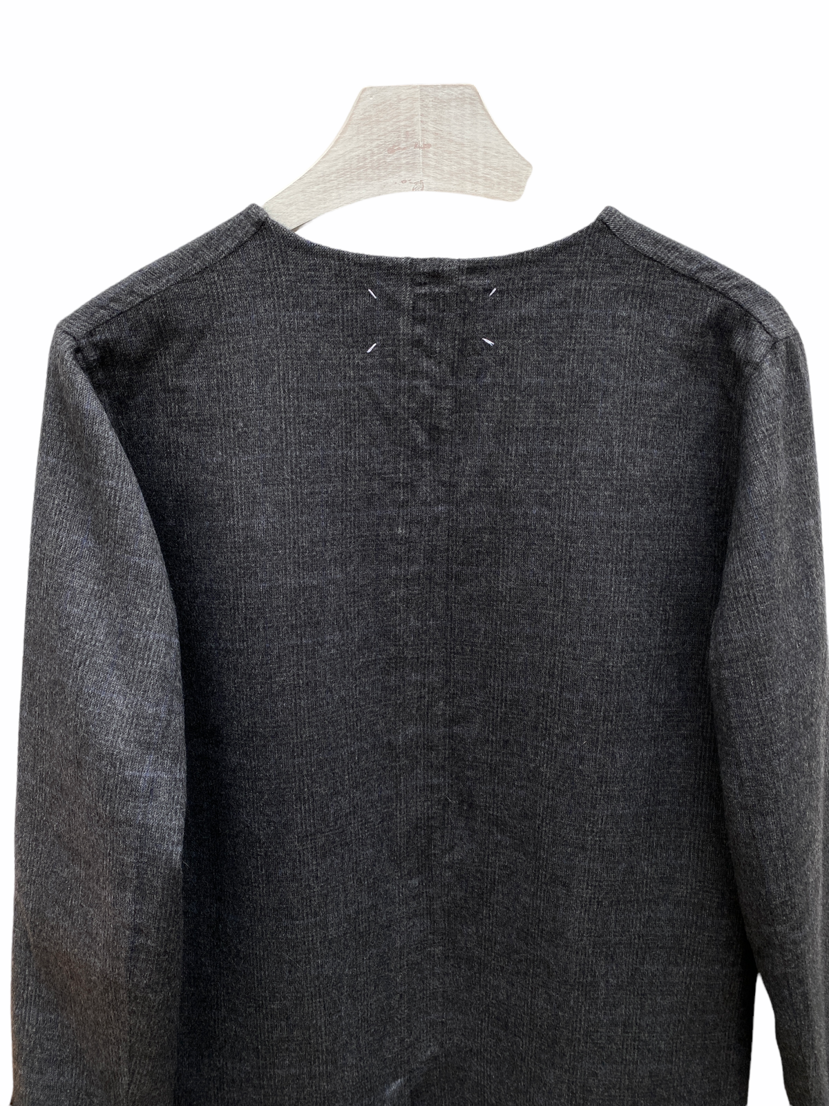 SS 2015 Grey Checkered Cashmere Lab Coat