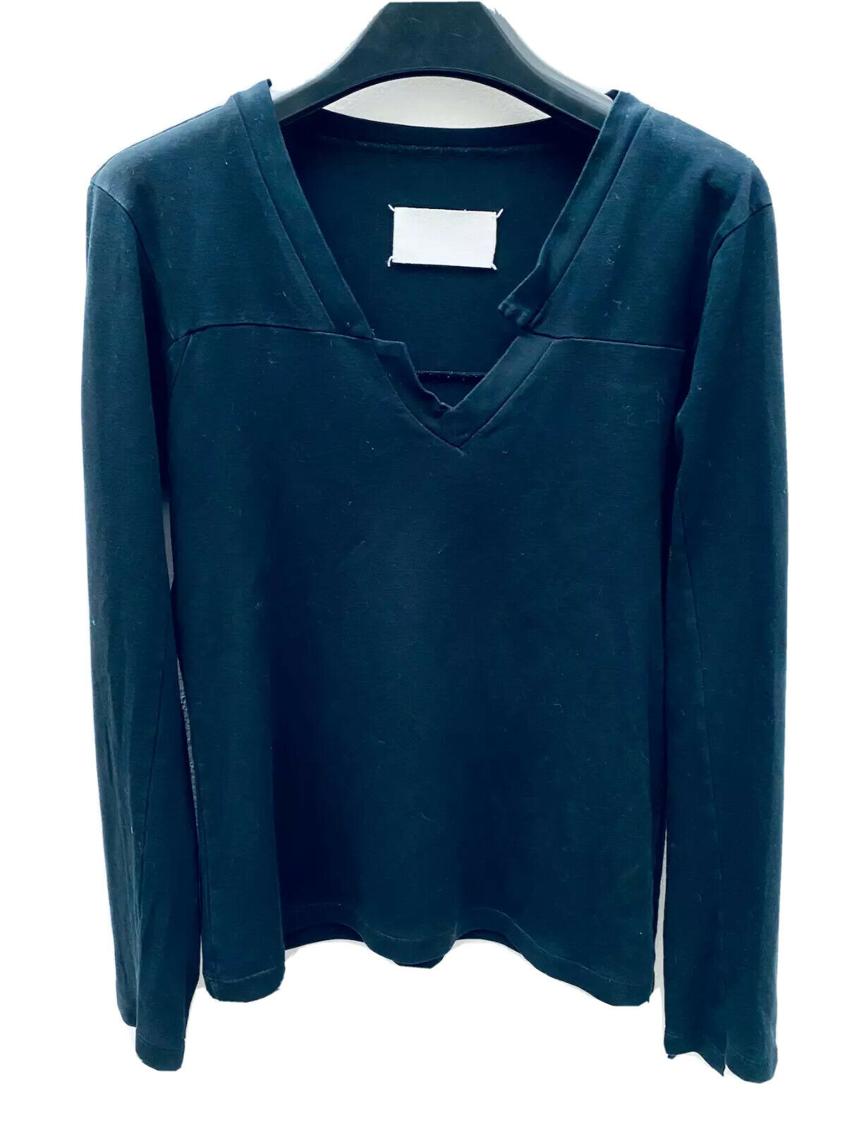 Martin Margiela SS2006 Deconstructed Black Longsleeves Top Size S