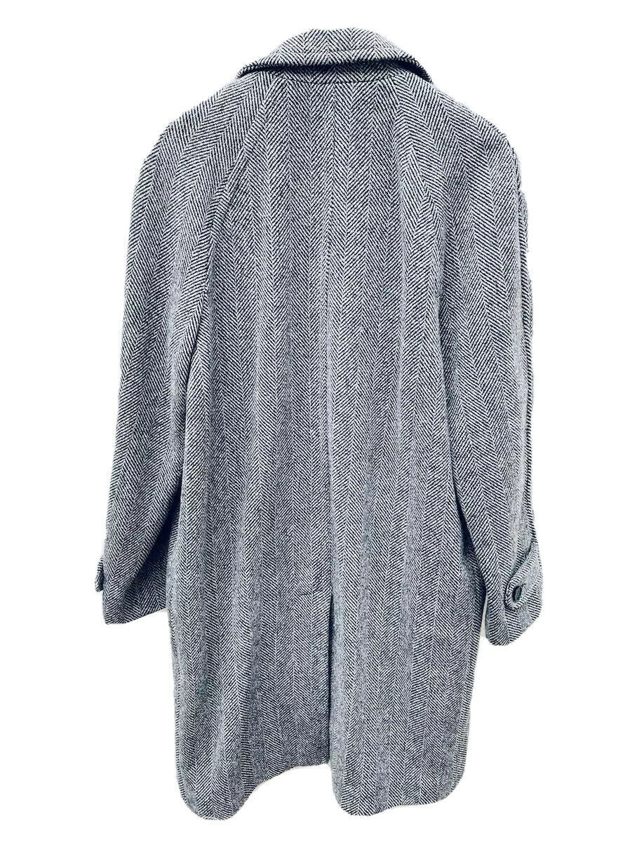 Sandro Grey Wool Mac Coat Size L