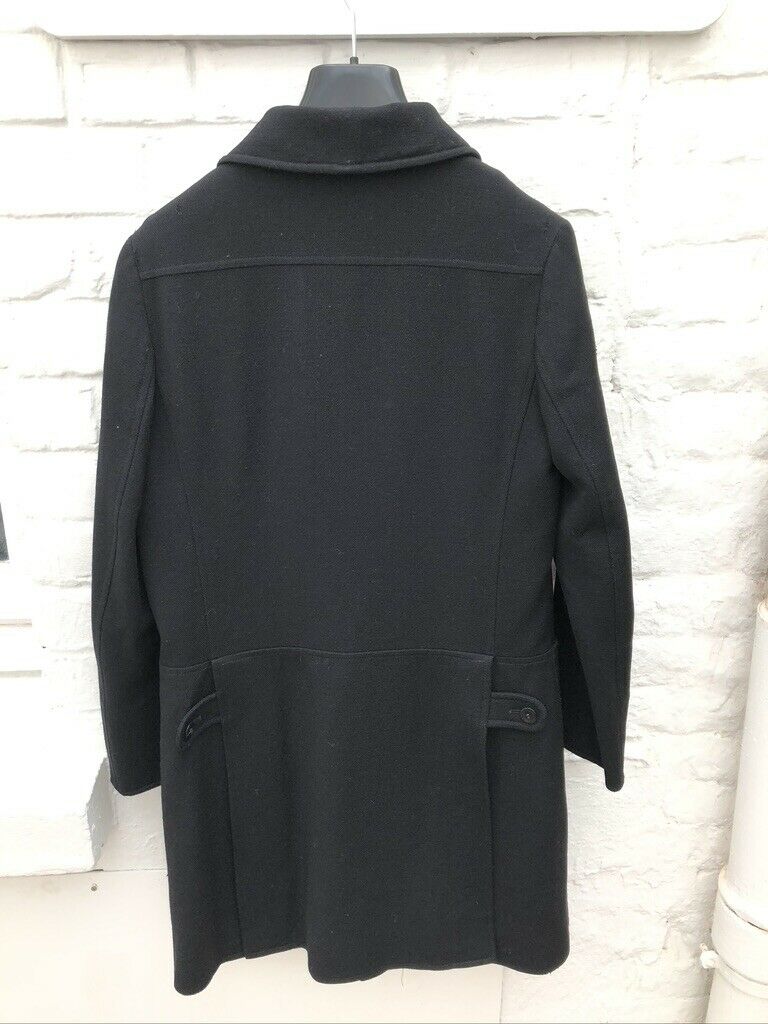 A.P.C. Black Wool Coat - 100% Wool Size M