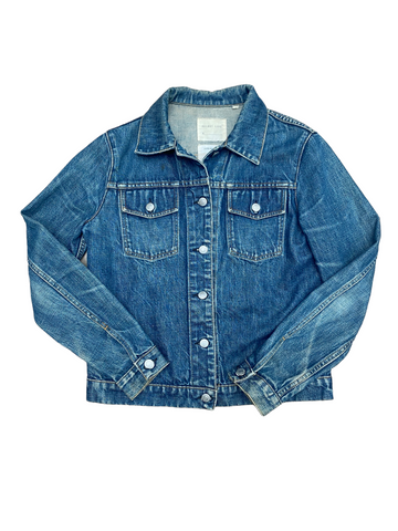 Vintage 1990s Classic blue denim jeans jacket