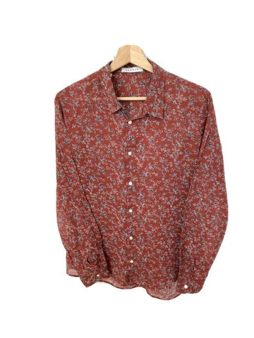 Sandro RED FLORAL SHIRT Size M