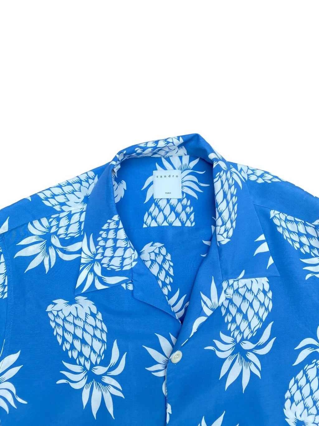 Blue white Hawaiian Shirt