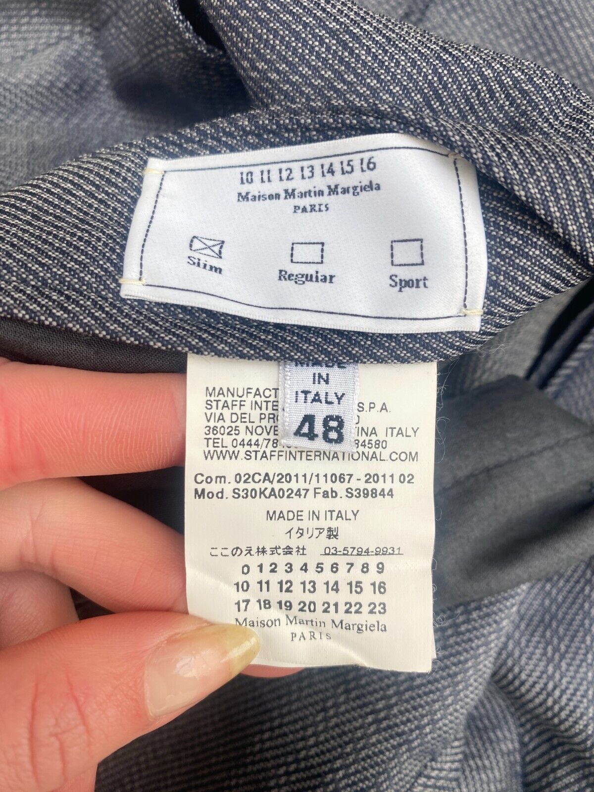 Grey Wool Pants
