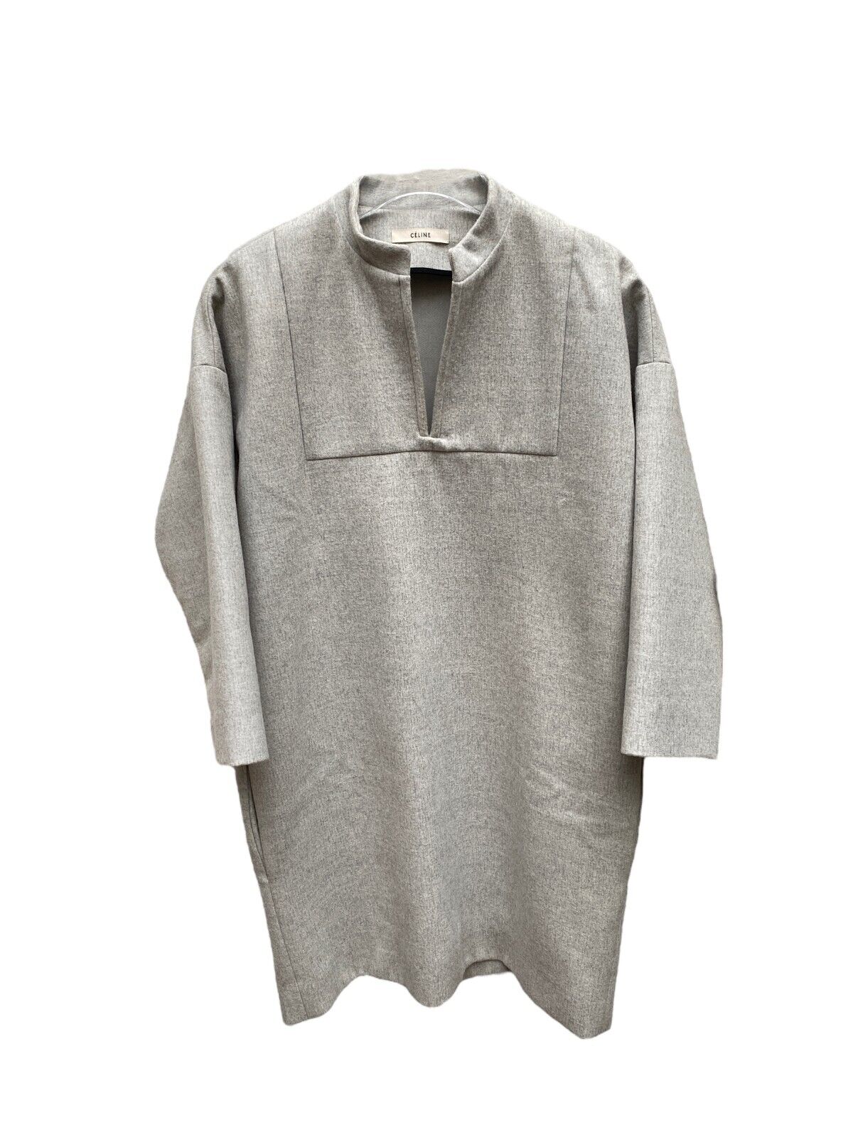 Grey Wool Dress Loose Fit  Size 38 / M