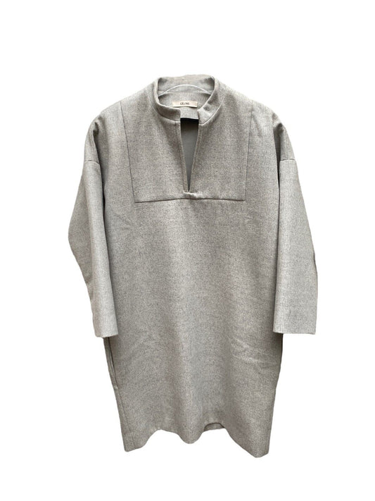 Grey Wool Dress Loose Fit  Size 38 / M
