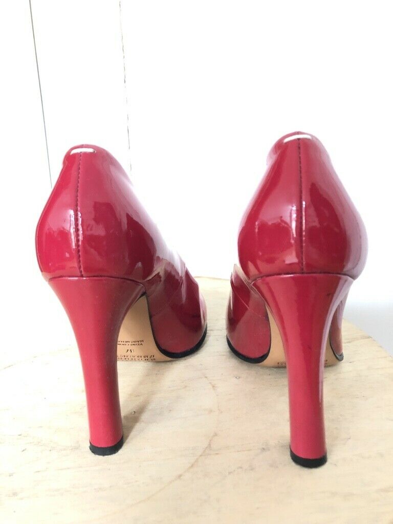 Martin Margiela Pink Patent Heels - Replica Tango Size US 6