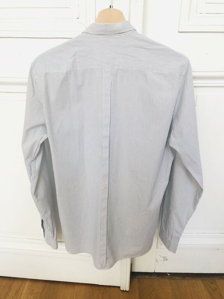 Sandro Blue / White Striped Shirt Size M