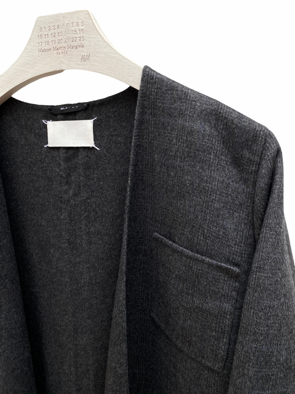 SS 2015 Grey Checkered Cashmere Lab Coat