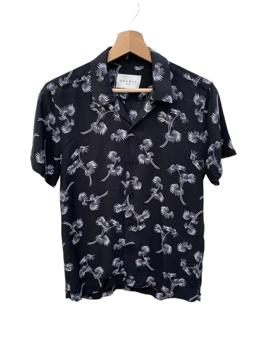 Black Hawaiian Short Sleeves Shirt Size S / Small