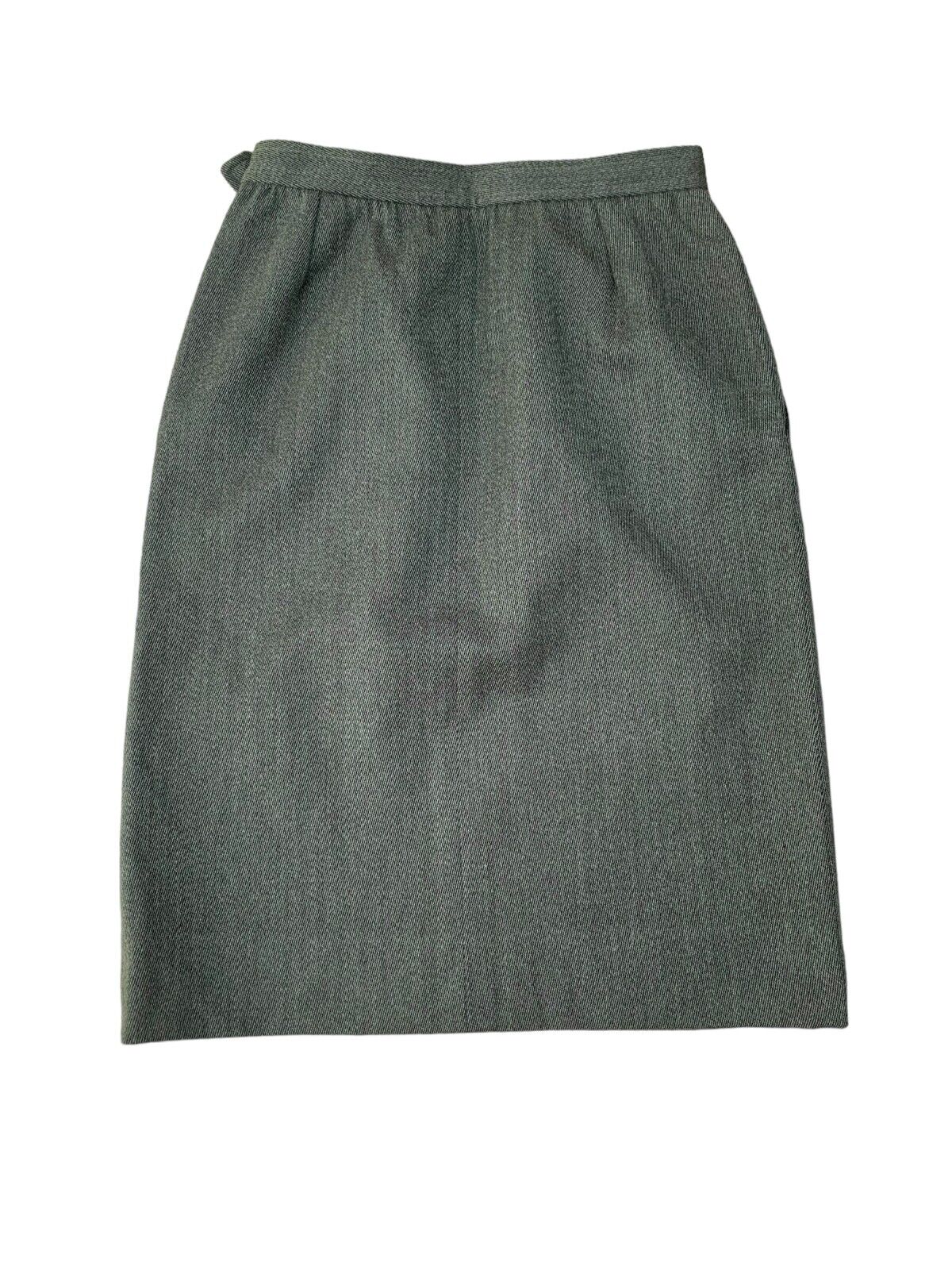 Rive Gauche  Vintage Archive Grey Wool Skirt