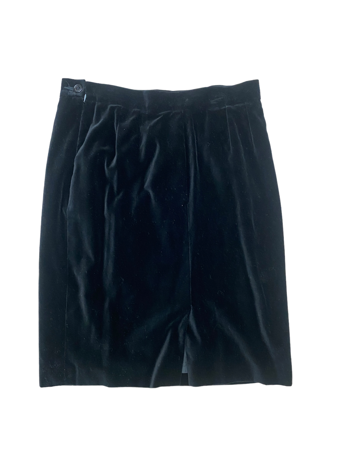 Vintage Black Velvet Skirt