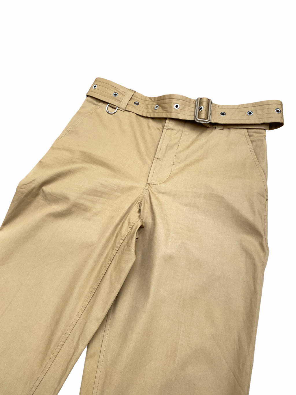 Brown Belted Chino Pants