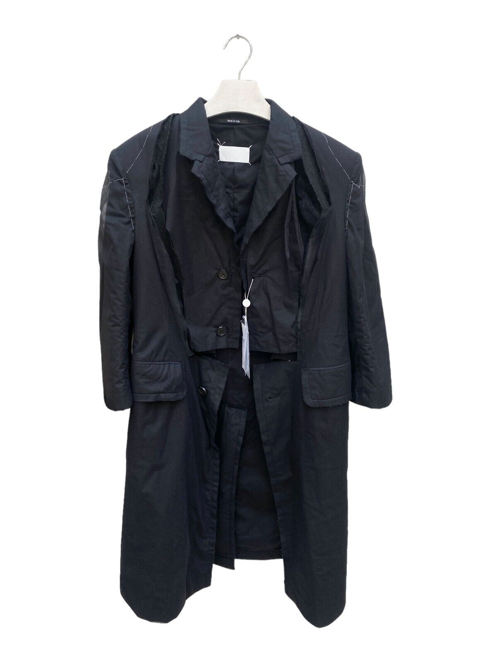 Runway SS 2021  Oversized Black Cut Out Deconstructed Coat
