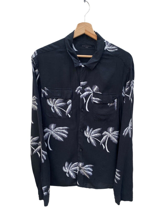 Black Hawaiian Floral shirt