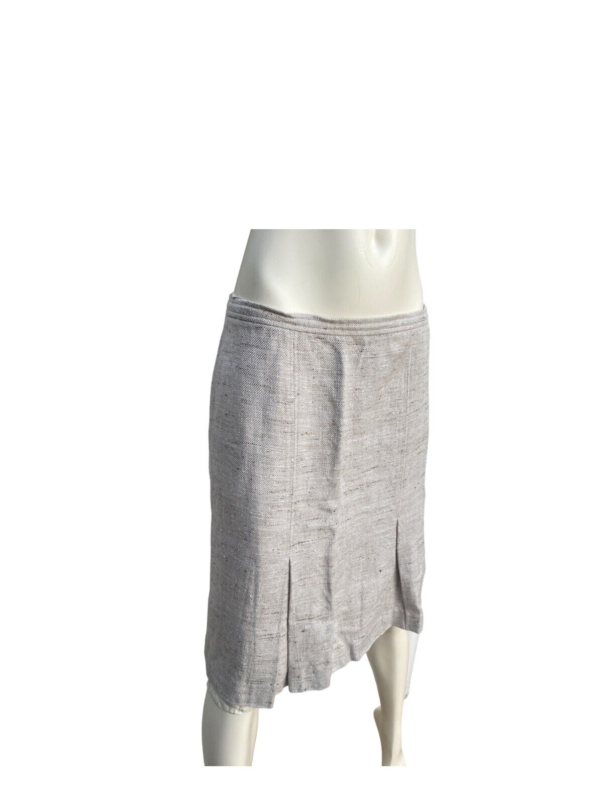 Vintage Beige Midi Skirt
