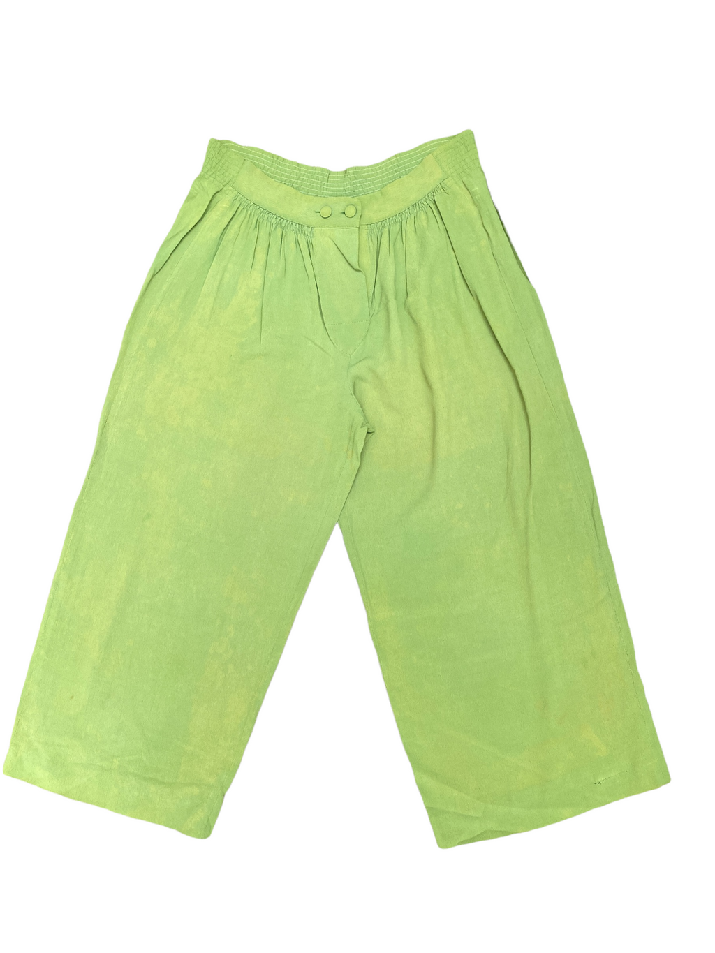 Green Vintage Wide Pants
